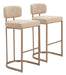 Velar Barstool (Set of 2) Beige