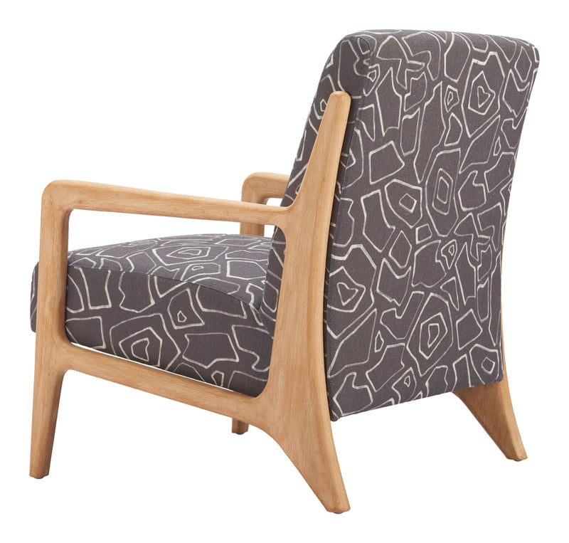 Runa Accent Chair Gray & Natural