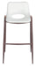 Desi Barstool (Set of 2) White & Walnut