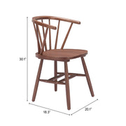 Stenger Dining Chair (Set of 2) Walnut
