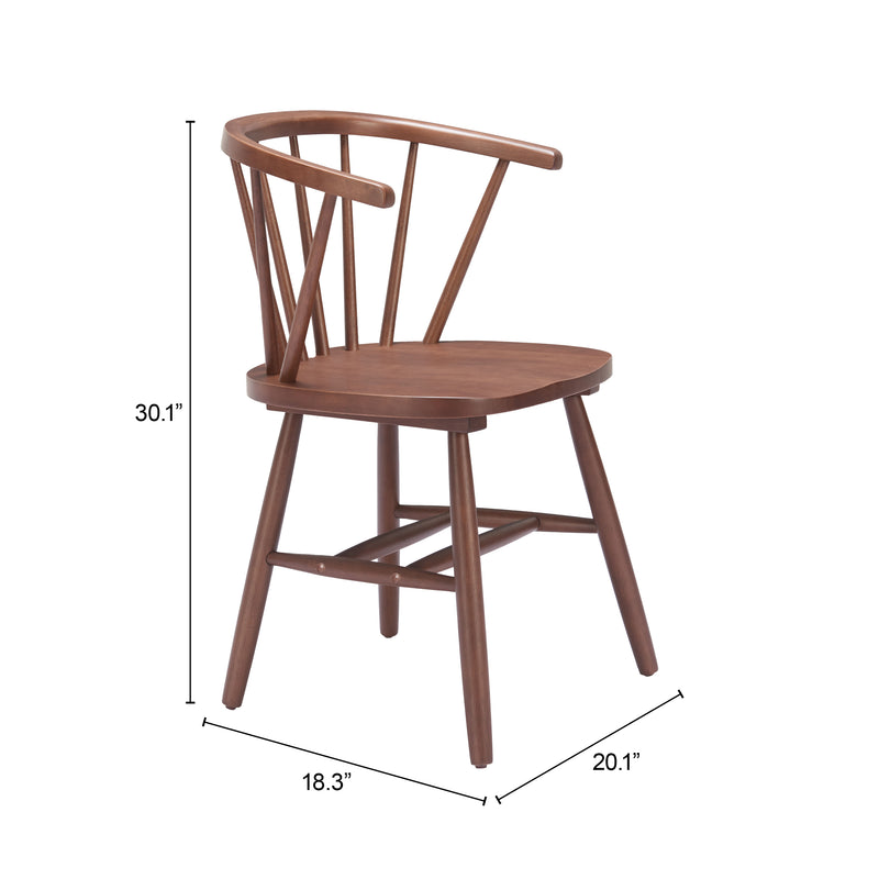 Stenger Dining Chair (Set of 2) Walnut