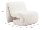 Opam Accent Chair White