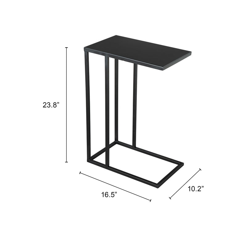 Atom Side Table Black