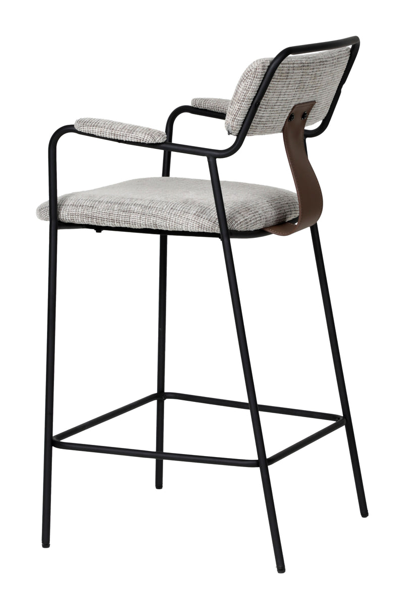 Couva Counter Stool (Set of 2) Gray Tweed