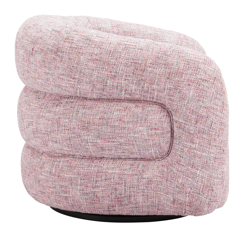 Refine Swivel Chair Pink Tweed