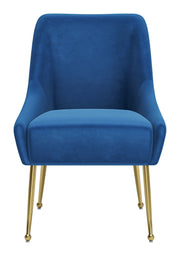 Maxine Dining Chair Navy Blue & Gold