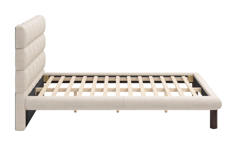 Placid Queen Bed Beige
