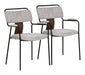 Couva Dining Chair (Set of 2) Gray Tweed