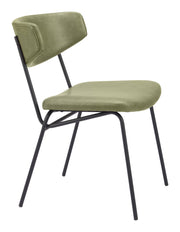 Charon Dining Chair (Set of 2) Green