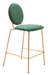 Odessa Counter Stool (Set of 2) Green & Gold