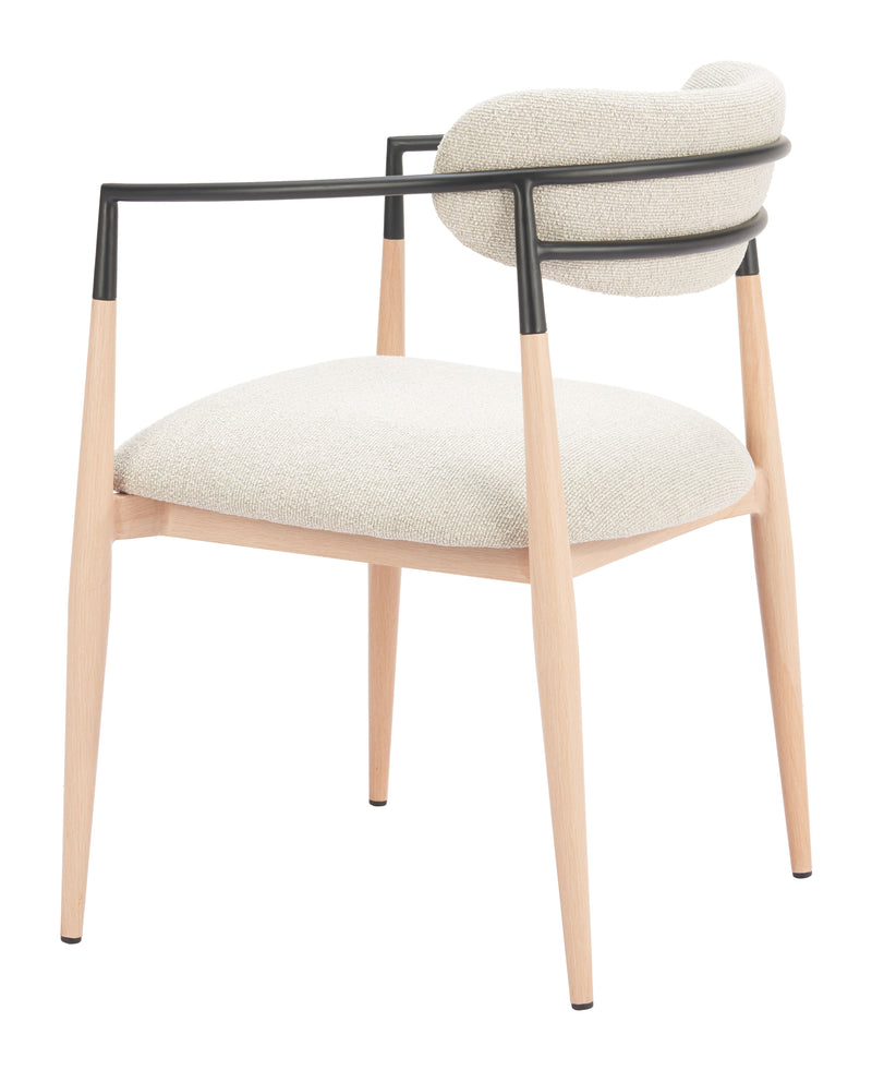 Equinox Dining Chair (Set of 2) Oyster Gray & Natural