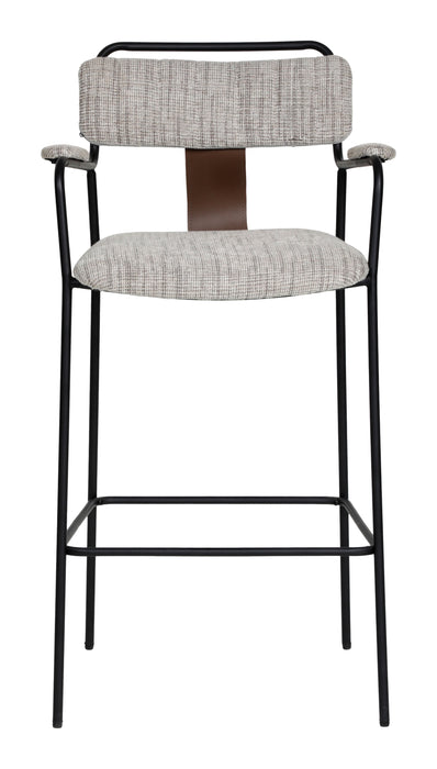 Couva Barstool (Set of 2) Gray Tweed
