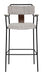 Couva Barstool (Set of 2) Gray Tweed
