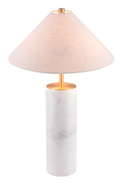 Ciara Table Lamp Beige & White