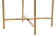 David Side Table Gray & Gold