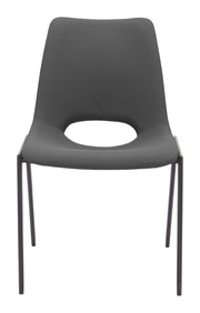 Desi Armless Dining Chair (Set of 2) Black