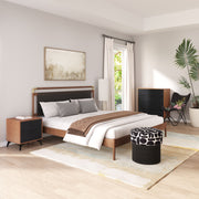 Zarif Chest Black & Walnut