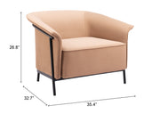 Burry Accent Chair Tan