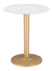 Alto Bistro Table White & Gold