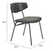 Charon Dining Chair (Set of 2) Vintage Black