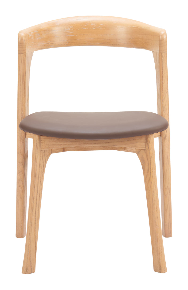 Pioro Dining Chair (Set of 2) Brown & Natural