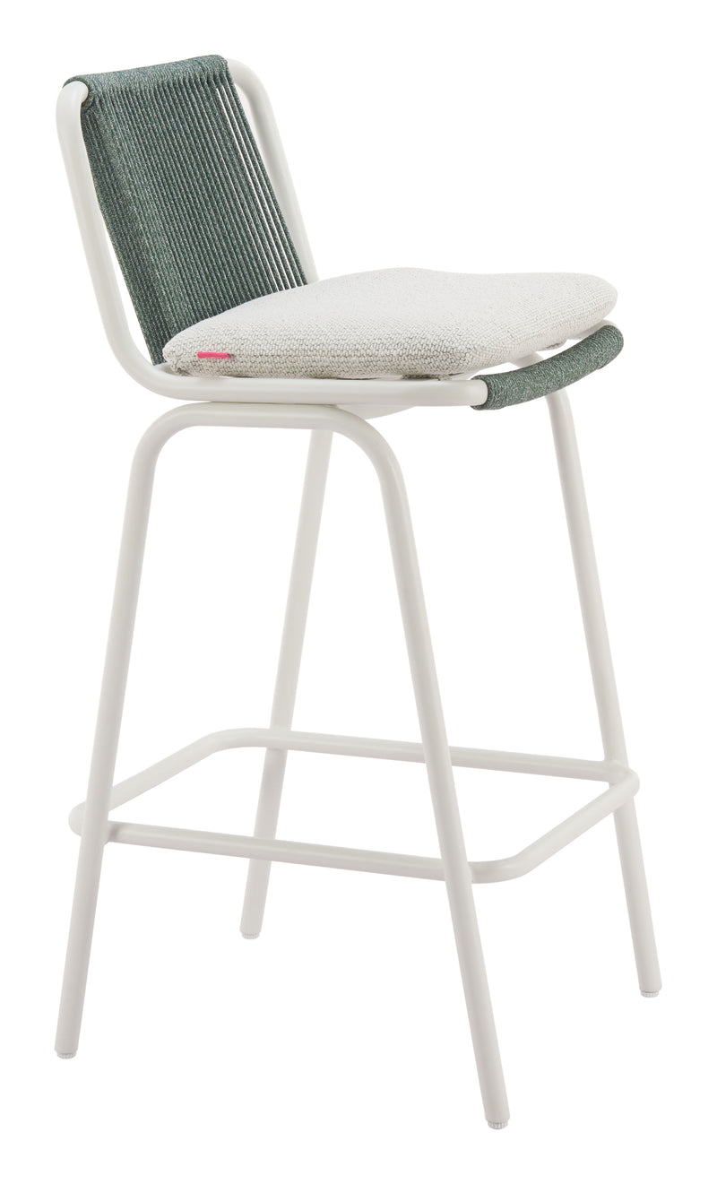 Luft Barstool (Set of 2) White & Green