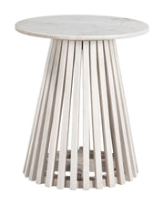 Mazara Side Table White & Whitewashed