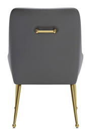 Maxine Dining Chair Gray & Gold