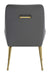 Maxine Dining Chair Gray & Gold