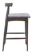 Tuzka Counter Stool (Set of 2) Gray & Espresso