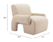 Rura Accent Chair Heathered Beige