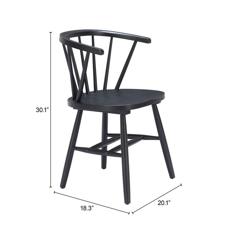 Stenger Dining Chair (Set of 2) Black
