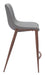 Magnus Counter Stool (Set of 2) Slate Gray & Walnut
