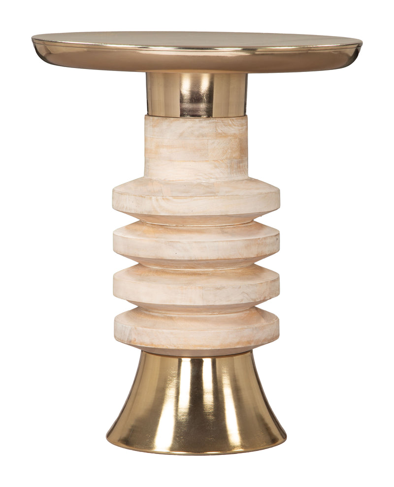 Ringar Side Table Gold & Natural