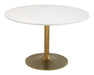 Ithaca Dining Table White & Gold