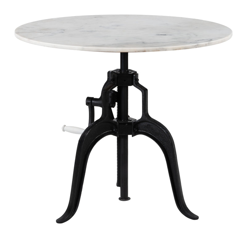 Mufid Bistro Table White & Black