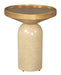 Cendre Side Table Gold & Beige
