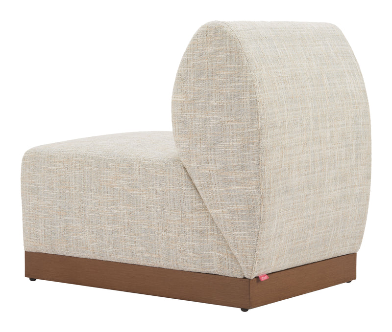 Christy Armless Chair Beige