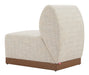 Christy Armless Chair Beige