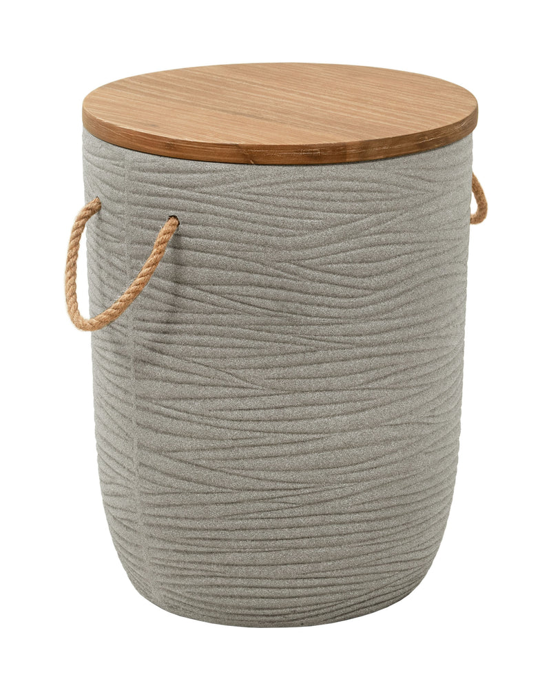 Biban Side Table Natural & Gray