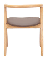 Peker Dining Chair (Set of 2) Brown & Natural