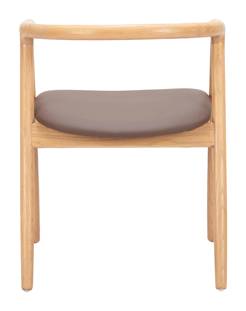 Peker Dining Chair (Set of 2) Brown & Natural