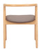 Peker Dining Chair (Set of 2) Brown & Natural