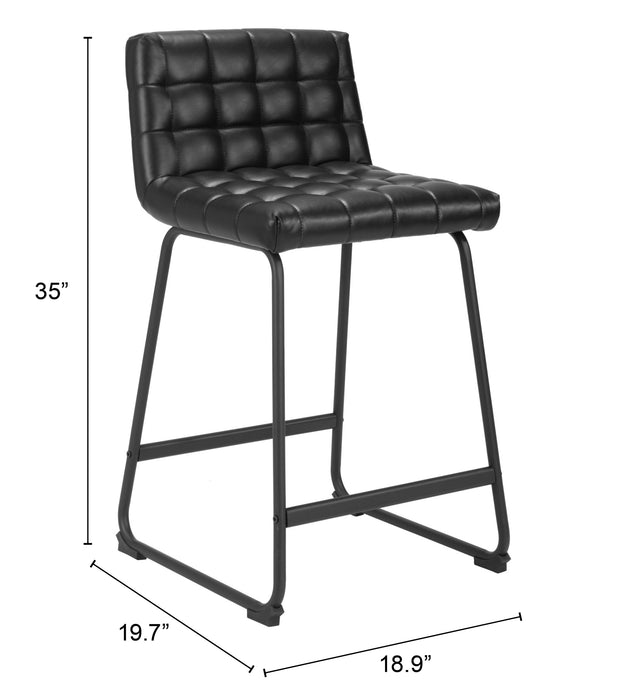 Pago Counter Stool (Set of 2) Black
