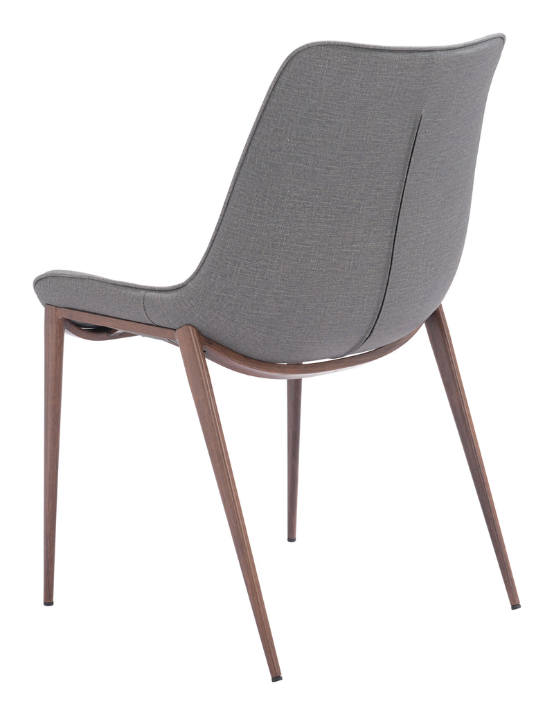 Magnus Dining Chair (Set of 2) Slate Gray & Walnut