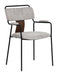 Couva Dining Chair (Set of 2) Gray Tweed