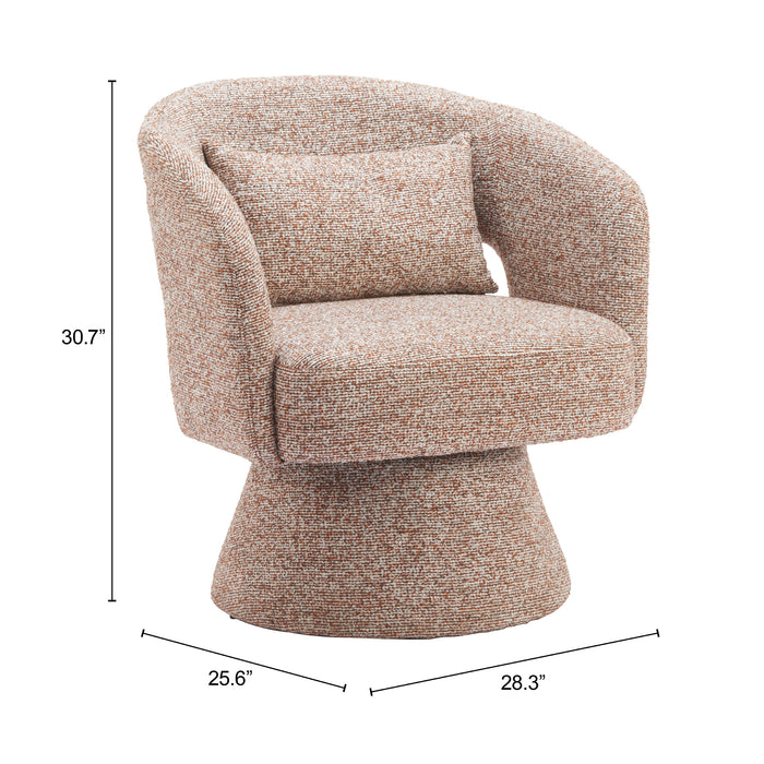 Liva Swivel Chair Frosty Brown