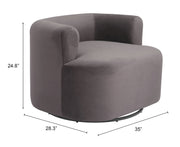 Mugav Swivel Chair Gray