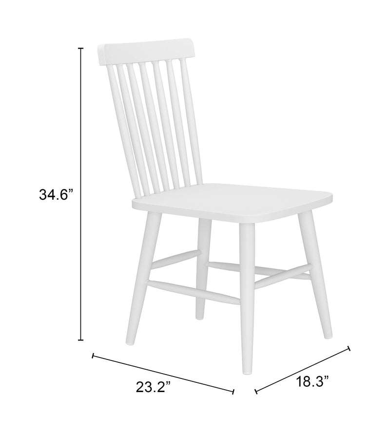 Zeilen Dining Chair (Set of 2) White
