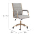 Auction Office Chair Gray